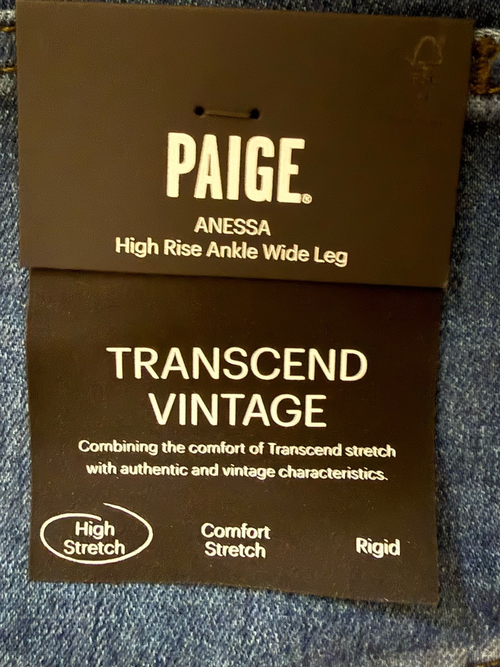 PAIGE Women’s Anessa High Rise Wide Leg Ankle Jeans - Picture 10 of 12